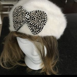 Betsey Johnson Angora Hat
